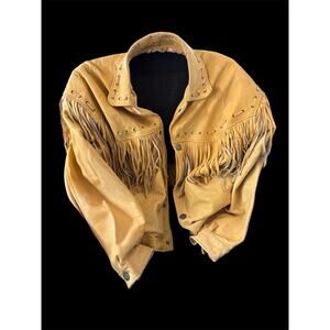 Tan Leather Jacket XL 
M Julian Adventures Santa Fe Collection Fringe Western